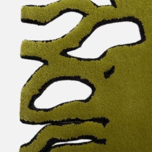 Luxury Hand Tufted New Zealand Wool Abstract Cutout Border Area <b>Rug</b> Modern Designer Carpet Custom Manufacturer Factory - Product Image 2