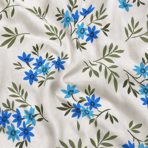 Organic <b>Medium</b> Weight Woven Cotton Cambric Retro Smile Smiley Earth-Toned <b>Fabric</b> - Product Image 5