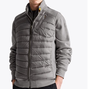 Hybrid Puffer <b>Parka</b> Para Jump Bomber <b>Jacket</b> For Men Fleece Sleeve Bubble Windproof Autumn Wear Zipper Closure Para Jumper <b>Jacket</b> - Product Image 1