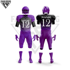 เสื้อฟุตบอลอเมริกันแบบสั้น โพลีเอสเตอร์ ไซส์ใหญ่ พร้อมบริการพิมพ์ชื่อ หมายเลข สีสันตามสั่ง คุณภาพพรีเมียม ทันสมัย ใหม่ล่าสุด - Product Image 4