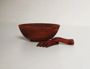 Ensaladera de Madera Hecha a Mano, Tazón Natural para Servir, para Cocina, Comedor y Uso Doméstico al Mejor Precio - Product Image 3