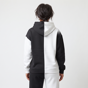 Women's Oversized 100% Polyester Color Block Hoodie <b>Heart</b> Graphic Long Sleeve Kangaroo Pocket Custom <b>Sweatshirt</b> - Product Image 2