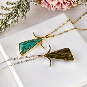 Colgante de Plata de Ley 925 Chapado en Oro de 14K con Turquesa y Cobre, Colgante de Piedra Preciosa Natural, Regalo de Joyería para Mujer - Product Image 5