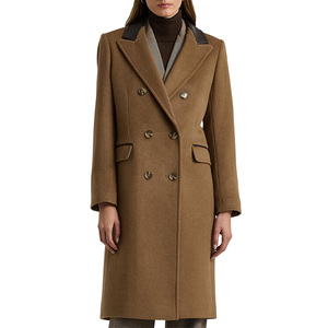 Autumn Winter <b>Women's</b> Long <b>Coats</b> Soft <b>Double</b>-<b>Breasted</b> Casual <b>Coat</b> New Fashion 100% <b>Wool</b> Custom <b>Women</b> <b>Coats</b> - Product Image 1
