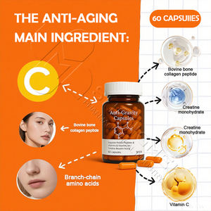 Capsules anti-rides et anti-âge avec peptides de collagène et BCAA, formule raffermissante et liftante - Product Image 5