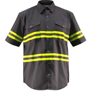 Camisetas de Trabajo para Hombre, Camiseta Polo de Alta Visibilidad con Franjas Reflectantes, Uniforme de Trabajo Industrial - Product Image 6