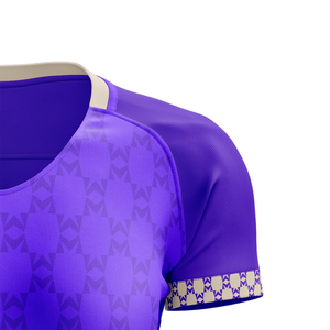 Tenue de sport femme luxueuse avec short, design color block, texture jersey de qualité, respirante et polyvalente - Product Image 2