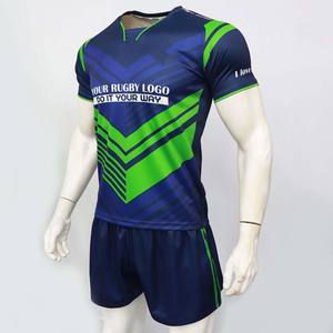 Camisetas de Rugby Sublimadas Personalizadas, Económicas, de Alta Calidad, Estilo Cool Max, Camisetas y Pantalones Cortos de Rugby Universitario - Product Image 1