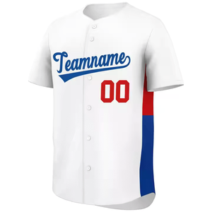 High Quality <b>Baseball</b> Uniform Best Price New Arrival Sports Wear 100% Polyester Fabric Short Moisture-Wicking V-neck Sublimated - Product Image 2