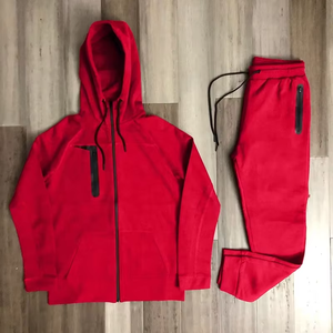 ชุดวอร์มวินเทจผู้ชายแบบ 2 ชิ้น ผ้าฟลีซโพลีเอสเตอร์ 100% ป้องกันรังสียูวี พร้อมเสื้อแจ็คเก็ตมีโลโก้สั่งทำได้ - Product Image 3