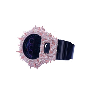 Impresionante Reloj de Lujo con Caja de Plata de Ley, Diseño de Medio Trono, con Diamantes Incrustados, Colección Premium, DOPE JEWELLS - Product Image 2