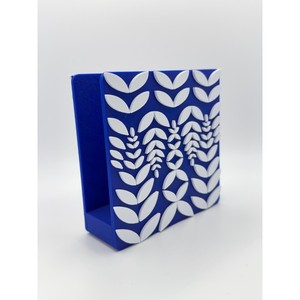 Boîte à mouchoirs en plastique moderne avec motif de feuilles, support décoratif autoportant - Product Image 5