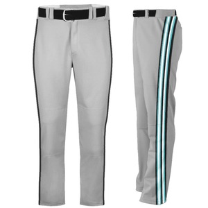 Pantalon de baseball slim rouge pour homme, imprimé sublimé uni, en polyester, fermeture éclair, grandes tailles, été - Product Image 3