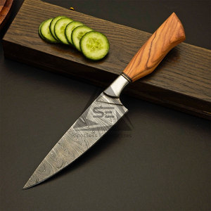 Lightweight Handmade Solid Color 67-Layer Damascus Steel Chef <b>Knives</b> <b>Set</b> with Wood Handles Factory Direct Supply - Product Image 6