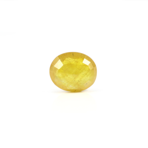 7 Carat Oval Cut Yellow Sapphire Loose Gemstone for Fine Jewelry - Product Image 2