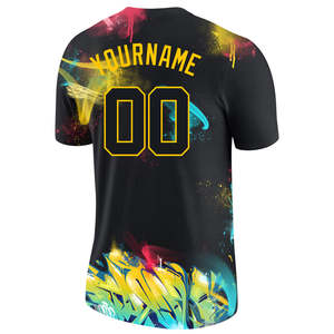 เสื้อเบสบอลพิมพ์ลายนีออนแบบกำหนดเอง OEM ชุดทีมกีฬาแบบซับลิเมชั่น ผู้ผลิตเสื้อกีฬาฉลากส่วนตัว - Product Image 4