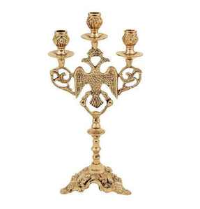 Juego de 2 candelabros de 5 brazos, color dorado personalizado, para bodas, candelabros metálicos decorativos con soporte de 5 brazos. - Product Image 4