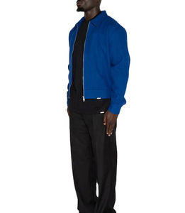 Chaqueta de Hombre con Textura de Sarga, de Alta Calidad, Personalizada, a la Moda, Casual, con Logotipo Bordado, Diseño de Manga Larga con Corte Moderno - Product Image 4