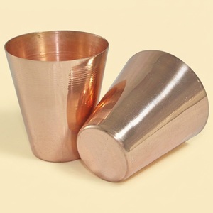 Best Selling 100% Pure Copper Tumbler <b>Set</b> Handcrafted Ayurvedic Drinking Water Glass For Health Benefits Eco-Friendly - Product Image 1
