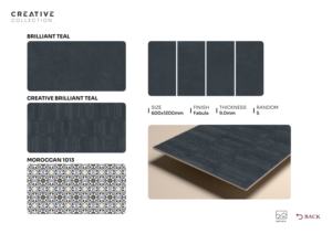 Azulejo de Porcelana Fabula de Formato Grande de Diseño, 600x1200mm, 60x120cm, 24x48 Pulgadas, Superficie Decorativa Premium para Interiores Elegantes - Product Image 2