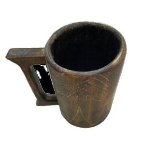 แก้วมักทำจากไม้หรูหราออกแบบโลโก้ได้เองถ้วยเซรามิกแฟนซีสำหรับโรงแรมร้านอาหารบ้านสำหรับดื่มเบียร์ - Product Image 1