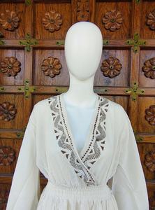 Vestido Maxi Geométrico Elegante para Mujer, Diseño ODM, Verano, Casual, Silueta Holgada, Cintura Natural, Tela de Lana, Ecológico, Tallas Grandes - Product Image 3