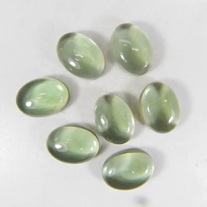 10x12mm AAA Grade Naturel Vert Améthyste Plat Ovale Cabochon Certifié Pierre Précieuse En Vrac Beaux Bijoux Du Fournisseur En Gros - Product Image 1