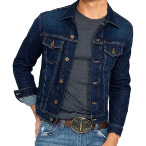 2025 Classic <b>mens</b> <b>denim</b> <b>jacket</b> crafted from premium cotton blend featuring a rugged yet stylish design - Product Image 1
