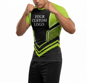 เสื้อรัดกล้ามเนื้อแบบซับลิเมชั่นสำหรับผู้ชาย MMA BJJ ยิวยิตสู ฝึกซ้อม ผลิตตามสั่ง ขายส่ง ผลิตในปากีสถาน - Product Image 3