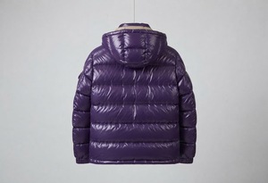Veste matelassée décontractée haut de gamme à col montant, fermeture boutonnée, isolée, couleur unie, doudoune d'hiver avec logo frontal - Product Image 4