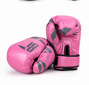 Gants de boxe roses avec motif éclaboussures, fermeture Velcro, pour entraînement d'arts martiaux, unisexe, en cuir PU respirant - Product Image 6