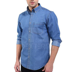 Camisas de Mezclilla Casuales para Hombre con Logotipo Personalizado, de Alta Calidad y Bajo Precio, Tallas Grandes, Transpirables, 100% Algodón, para Invierno - Product Image 2