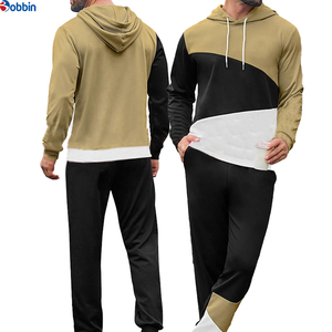 Conjunto Deportivo de Alta Calidad para Hombre, con Bloques de Color, Sudadera con Capucha, Manga Larga, Informal, para Otoño - Product Image 4