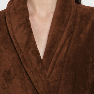 Peignoir de luxe en bambou pour femme, respirant, moelleux, coloré, à imprimé floral, avec grand châle, épais et confortable - Product Image 6