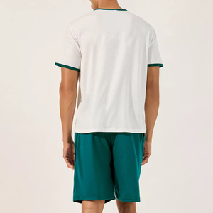 Conjunto de Camiseta y Pantalones Cortos de Verano para Hombre, 2 Piezas, Diseño Estampado en Tela de Rizo, 100% Algodón, Ropa Urbana, MOQ Bajo, Venta al Por Mayor - Product Image 6