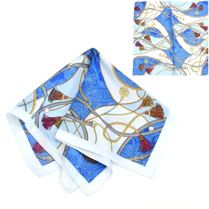 Bufandas cuadradas con estampado digital personalizado, tela ligera, accesorios de moda de primera calidad para mujer - Product Image 3