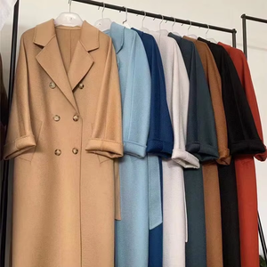 Manteau long élégant pour femme Hiver 2026 – Veste en laine et fourrure épaisse et chaude, double boutonnage, style décontracté - Product Image 1