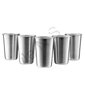 Ensemble de 5 gobelets de bureau isolés sous vide en acier inoxydable pour les cadeaux d'affaires - Product Image 1