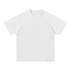 Camiseta de algodón para hombre, cuello redondo, manga corta, corte regular, informal, de punto liso, teñido liso, diseño sencillo - Product Image 6