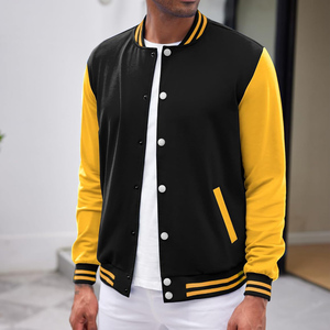 แจ็คเก็ตวาร์ซิตี้สตรีทแวร์กันน้ำแบบมีฮู้ด ผลิตตามสั่ง (OEM) ทันสมัย ทำจากผ้าขนสัตว์ 100% ดีไซน์แบบ Patchwork คอตั้งเคลือบผิวนุ่ม - Product Image 6