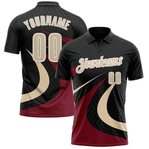 Wholesale Direct OMMIZ INDUSTRY Custom Light Purple Black-White 3D Bowling <b>Flaming</b> Ball Performance Polo <b>Shirt</b> - Product Image 3