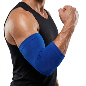 Manchon de compression pour coude, fabrication OEM, compression graduée, protection professionnelle, nylon épais + élasthanne, évacuation de l'humidité - Product Image 4
