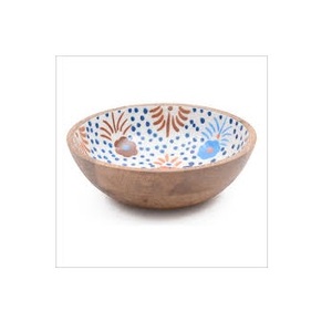 Juego de Tazones de Madera de Mango Natural con Logotipo Personalizado al por Mayor, Tazón para Servir Ensaladas con Impresión Esmaltada, Vajilla Ecológica para Cocina y Decoración de Mesa - Product Image 5