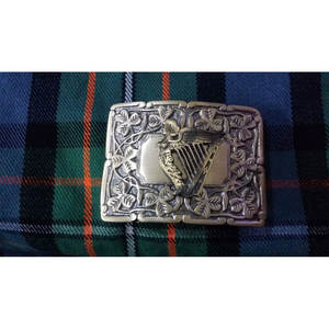Hebilla de Cinturón Irlandesa Hecha a Mano para Hombre, Acabado Antiguo, Arpa Celta/Hebilla de Cinturón para Kilt, Arpas Irlandesas Estilo Antiguo 2026 - Product Image 3
