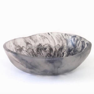 Bol de service à salade en bois de manguier fait à la main en résine époxy de qualité supérieure Design moderne et fêtes de mariage d'Inde - Product Image 6