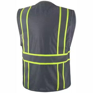Gilet de sécurité personnalisé pour homme, style sportif, vêtement de travail OEM, vêtement d'extérieur pour l'automne, plusieurs tailles, respirant, toile polyester/coton - Product Image 5