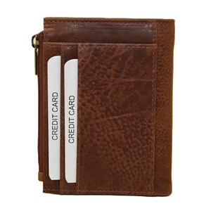 Genuine Leather Bifold Driver's License <b>Wallet</b> Vintage Compact Small <b>RFID</b> Blocking Lychee Grain Open Closure Polyester Candy - Product Image 4