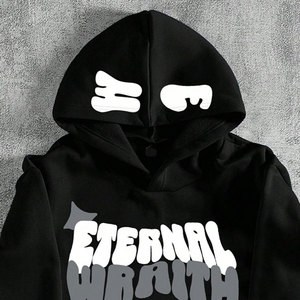 Sweat à capuche pour homme en coton noir de haute qualité, léger, tendance, respirant, nouveau design, bon service, doux, confortable, vêtements décontractés - Product Image 1