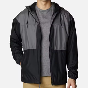 Stylish Streetwear Windbreaker <b>Jacket</b> <b>Lightweight</b> Outdoor <b>Running</b> Casual Hooded Breathable <b>Lightweight</b> - Product Image 2
