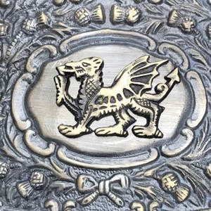 Hebilla de cinturón escocesa con diseño ovalado mate y distintivo del dragón galés, hebilla escocesa clásica antigua vintage 2026 - Product Image 6